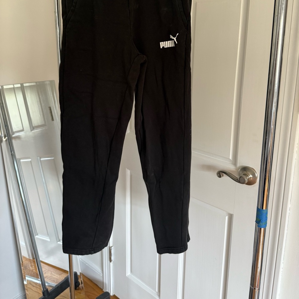 Puma Gray and Black Sweatpants